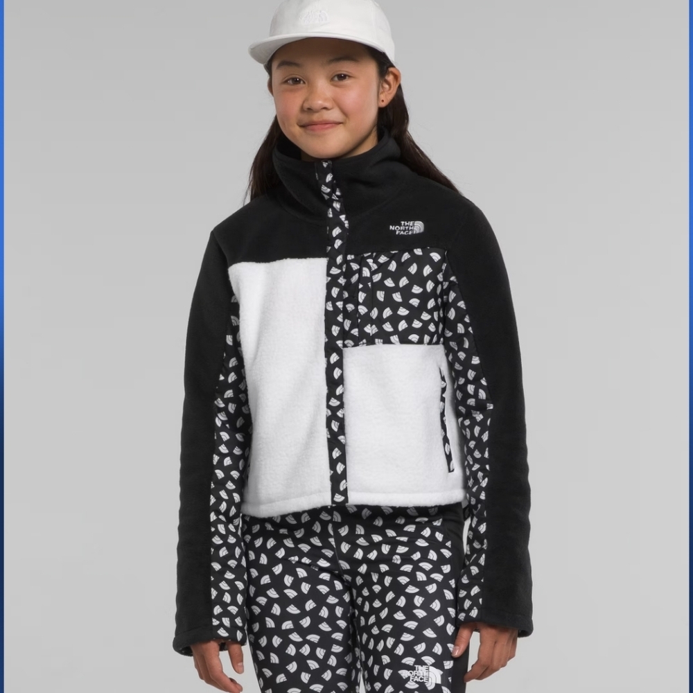 North Face Girls Mashup Jacket In Black/White M NWOT